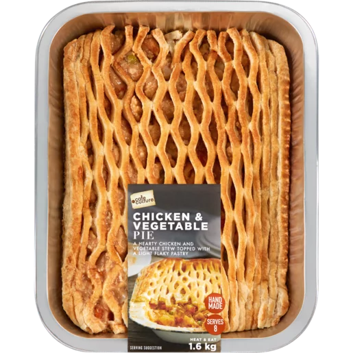 Café Culture Fresh Family Chicken & Vegetable Pie 1.6kg Café Culture Fresh Family Chicken & Vegetable Pie 1.6kg