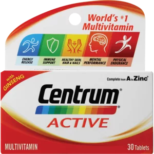 Centrum Active Multi-Vitamin Tablets 30 Pack Centrum Active Multi-Vitamin Tablets 30 Pack