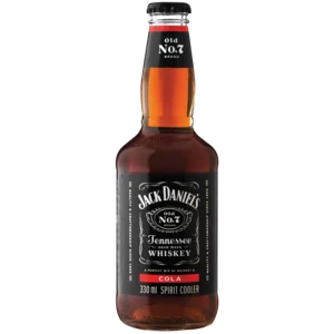 Jack Daniels Whiskey & Cola Cooler Bottle 330ml Jack Daniels Whiskey & Cola Cooler Bottle 330ml