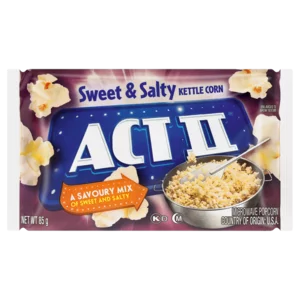 ACT II Sweet & Salty Kettle Corn Microwave Popcorn 85g