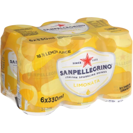 Sanpellegrino Limonata Sparkling Lemon Drink 6x330ml Sanpellegrino Limonata Sparkling Lemon Drink 6x330ml