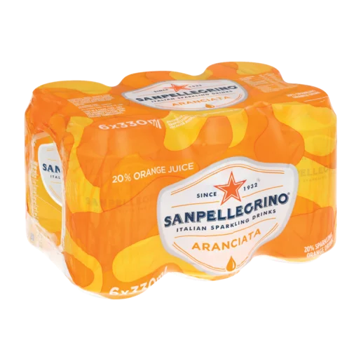 San Pellegrino Aranciata Orange Flavoured Drink 6x330ml San Pellegrino Aranciata Orange Flavoured Drink 6x330ml