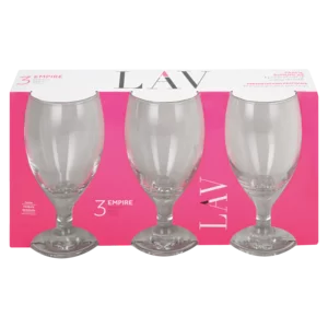 LAV Empire Stemmed Beer Glass 3 Piece LAV Empire Stemmed Beer Glass 3 Piece