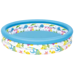 Bestway 3 Ring Inflatable Ocean Life Pool 122x25cm Bestway 3 Ring Inflatable Ocean Life Pool 122x25cm