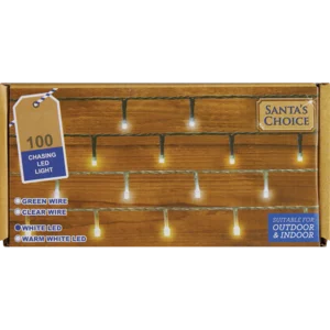 Santa's Choice Christmas Chasing LED Lights 100 Pack Santa's Choice Christmas Chasing LED Lights 100 Pack
