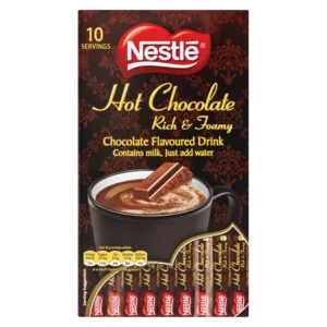 Nestlé Rich & Foamy Hot Chocolate Drink Sticks 10x20g Nestlé Rich & Foamy Hot Chocolate Drink Sticks 10x20g
