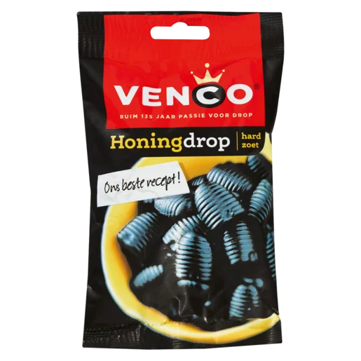 Venco Honingdrop Liquorice 168g Venco Honingdrop Liquorice 168g