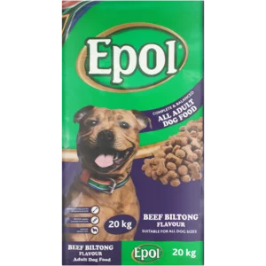 Epol Beef Biltong Flavoured Dog Food 8kg Epol Beef Biltong Flavoured Dog Food 8kg
