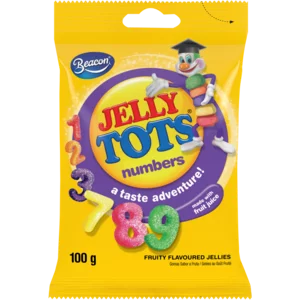 Beacon Jelly Tots Numbers Sweets 100g