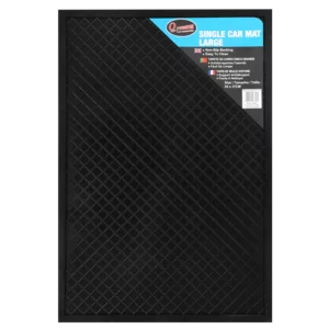 Q Premium Black Rubber Car Mat Large Q Premium Black Rubber Car Mat Large