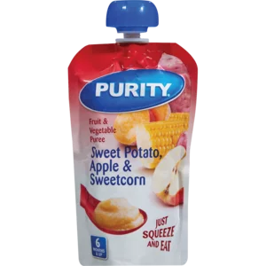 Purity Sweet Potato, Apple & Sweetcorn Fruit & Vegetable Puree 110ml