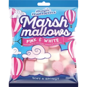 Magic Moments Pink & White Marshmallows 120g Magic Moments Pink & White Marshmallows 120g