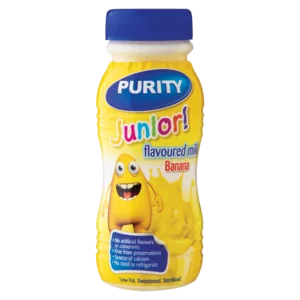 Purity Junior Banana Flavoured Milk 200ml Purity Junior Banana Flavoured Milk 200ml