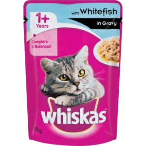 Whiskas White Fish In Gravy Cat Food 85g