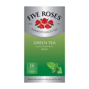 Five Roses Mint Flavoured Green Tea 20 Pack Five Roses Mint Flavoured Green Tea 20 Pack