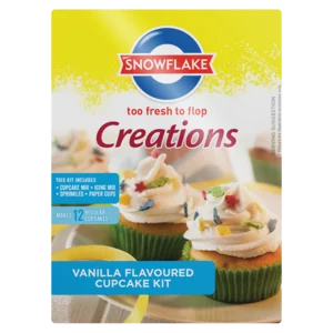 Snowflake Creations Vanilla Flavoured Cupcake Kit 496g Snowflake Creations Vanilla Flavoured Cupcake Kit 496g