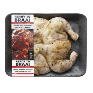 Ready To Braai Lemon & Herb Marinated Spatchcock Chicken Per kg