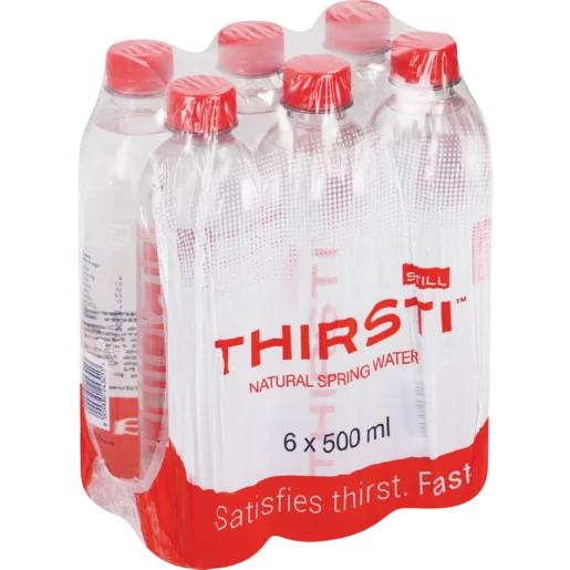 Thirsti Natural Still Spring Water 6x500ml
