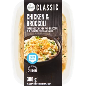 The Menu Classic Chicken & Broccoli Ready Meal 300g The Menu Classic Chicken & Broccoli Ready Meal 300g