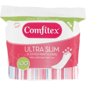 Comfitex Ultra Slim Scented Pantyliners 100 Pack Comfitex Ultra Slim Scented Pantyliners 100 Pack