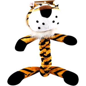 Pet Shop Black & Brown Tiger Plush Dog Toy Pet Shop Black & Brown Tiger Plush Dog Toy