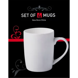 Plain White Coffee Mug 4 Pack