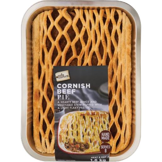 Café Culture Fresh Cornish Beef Pie 1.6kg Café Culture Fresh Cornish Beef Pie 1.6kg