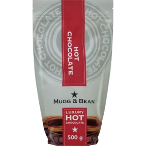 Mugg & Bean Luxury Hot Chocolate Beverage Pouch 500g Mugg & Bean Luxury Hot Chocolate Beverage Pouch 500g