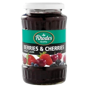 Rhodes Berries & Cherries Fruit Jam Jar 460g Rhodes Berries & Cherries Fruit Jam Jar 460g
