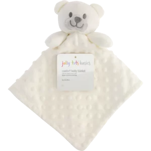 Jolly Tots White Teddy Comfort Blanket Jolly Tots White Teddy Comfort Blanket