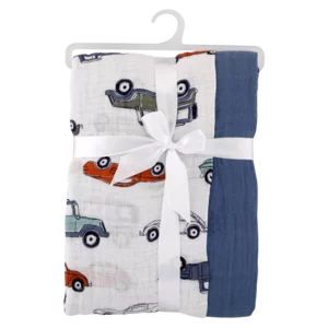 Jolly Tots Muslin Boys Receiver 2 Pack Jolly Tots Muslin Boys Receiver 2 Pack