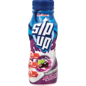 Clover Sip Up Low Fat Blackcurrant Yoghurt Based Dairy Snack Drink 250g Clover Sip Up Low Fat Blackcurrant Yoghurt Based Dairy Snack Drink 250g