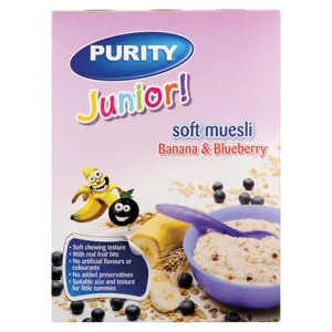 Purity Junior Banana & Blueberry Flavoured Soft Muesli 350g
