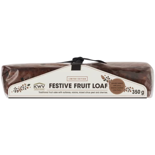 Limited Edition KWV Brandy Festive Fruit Loaf 350g Limited Edition KWV Brandy Festive Fruit Loaf 350g