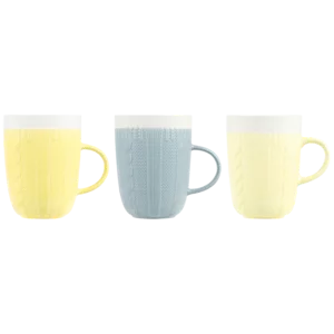 Knit Embossed Coffee Mug Assorted Knit Embossed Coffee Mug Assorted