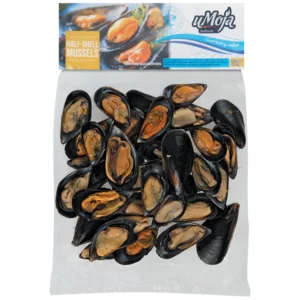 Fisherman's Deli Frozen Half Shell Mussels Bag 400g Fisherman's Deli Frozen Half Shell Mussels Bag 400g