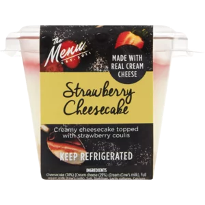 The Menu Strawberry Cheesecake Dessert 100g The Menu Strawberry Cheesecake Dessert 100g