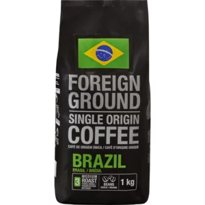Foreign Ground Single Origin Brazil Coffee Beans 1kg Foreign Ground Single Origin Brazil Coffee Beans 1kg