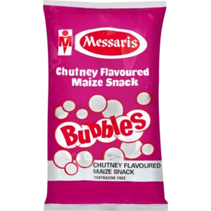 Messaris Bubbles Chutney Flavoured Maize Snack 100g Messaris Bubbles Chutney Flavoured Maize Snack 100g