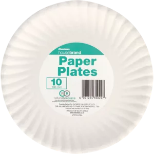 Checkers Housebrand 180mm Paper Plates 10 Pack Checkers Housebrand 180mm Paper Plates 10 Pack