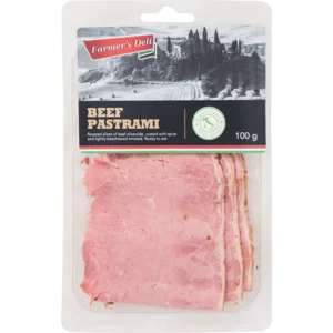 Farmer's Deli Beef Pastrami 100g Farmer's Deli Beef Pastrami 100g