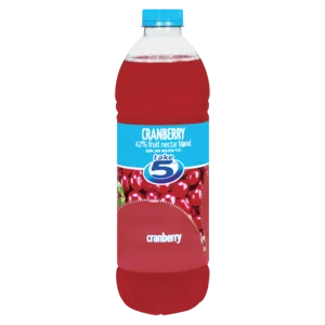 Take 5 Cranberry Flavoured Fruit Nectar Blend 1.5L Take 5 Cranberry Flavoured Fruit Nectar Blend 1.5L