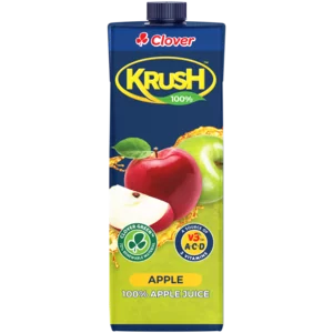 Clover Krush 100% Apple Fruit Juice Carton 1L Clover Krush 100% Apple Fruit Juice Carton 1L
