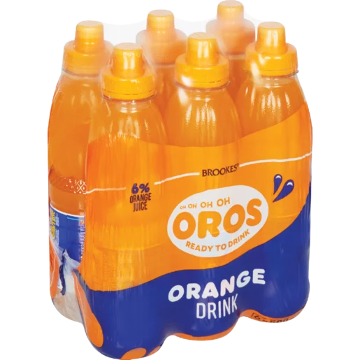 Brookes Oros Ready To Drink Orange Squash Bottles 6x500ml Brookes Oros Ready To Drink Orange Squash Bottles 6x500ml
