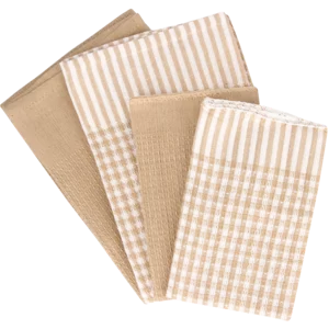 Essentials Woven Kitchen Cloths & Swabs 4 Pack