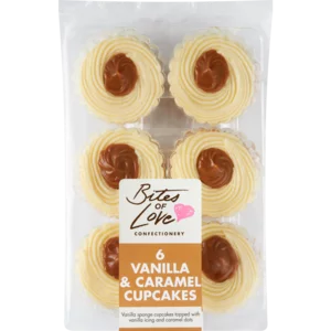 The Bakery Vanilla Caramel Cupcakes 6 Pack The Bakery Vanilla Caramel Cupcakes 6 Pack