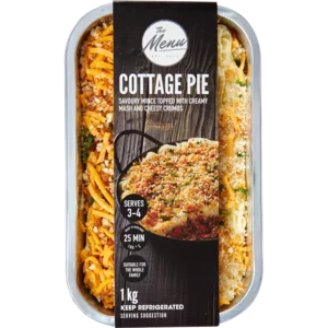 The Menu Cottage Pie Ready Meal 1kg The Menu Cottage Pie Ready Meal 1kg