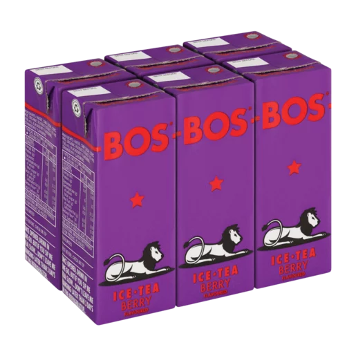 BOS Berry Flavoured Ice Tea 6x200ml BOS Berry Flavoured Ice Tea 6x200ml