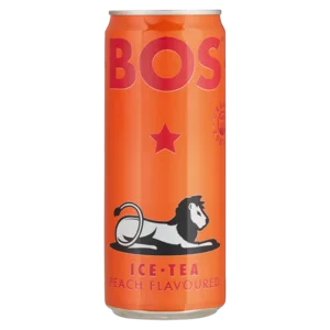 Bos Peach Flavoured Ice Tea Can 330ml