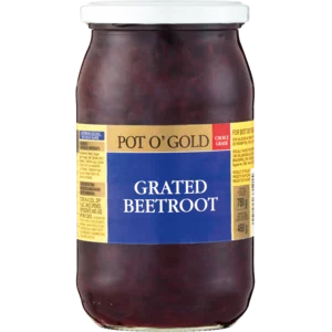 Pot O' Gold Grated Beetroot 780g Pot O' Gold Grated Beetroot 780g